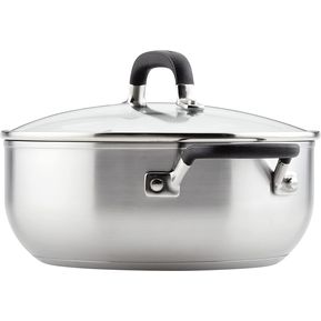 Olla Cacerola Arrocera 15lt Acero Inox 0.7 Mm De 38cm C/tapa