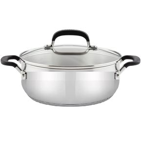 Olla Cacerola Arrocera 17 Lt C/tapa Acero Inoxidable De 40cm