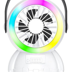 Ventilador Con Luces D Colores P Mesa Noche Astronauta 3 Vel